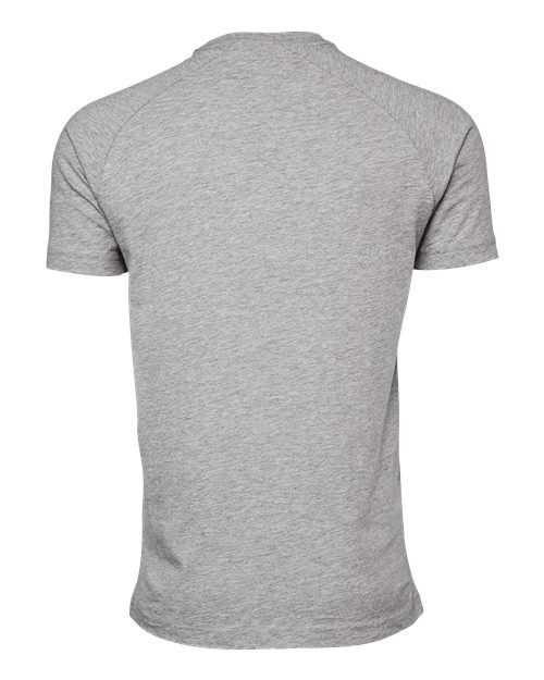 BELLA + CANVAS 3201 Men's Heather CVC Raglan Tee - Athletic Heather - back