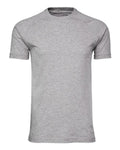 BELLA + CANVAS 3201 Men's Heather CVC Raglan Tee - Athletic Heather - front