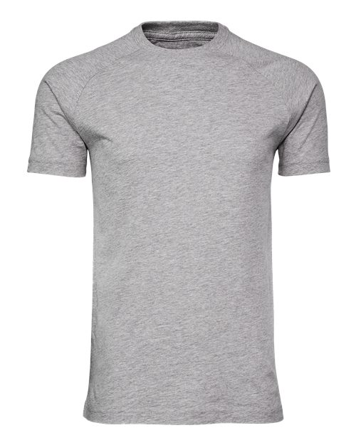 BELLA + CANVAS 3201 Men's Heather CVC Raglan Tee - Athletic Heather - front