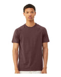 BELLA + CANVAS 3201 Men's Heather CVC Raglan Tee - Heather Maroon - model front