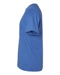 BELLA + CANVAS 3201 Men's Heather CVC Raglan Tee - Heather True Royal - side