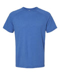 BELLA + CANVAS 3201 Men's Heather CVC Raglan Tee - Heather True Royal - front