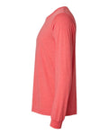 BELLA + CANVAS 3513 Unisex Triblend Long Sleeve Tee - Red Triblend - side