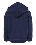 BELLA + CANVAS 3739T Toddler Sponge Fleece Full-Zip Hoodie Sweatshirt - Navy - back