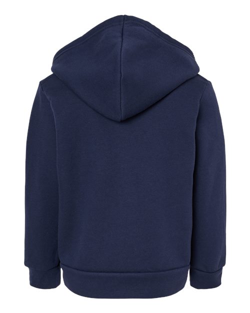 BELLA + CANVAS 3739T Toddler Sponge Fleece Full-Zip Hoodie Sweatshirt - Navy - back