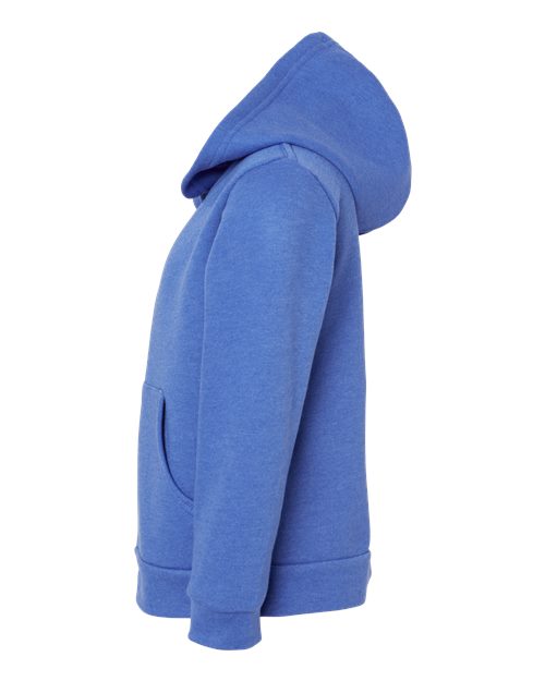 BELLA + CANVAS 3739T Toddler Sponge Fleece Full-Zip Hoodie Sweatshirt - Heather True Royal - side