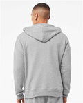 BELLA + CANVAS 3759 Unisex Sponge Fleece DTM Full-Zip Hoodie Sweatshirt - Athletic Heather - model back