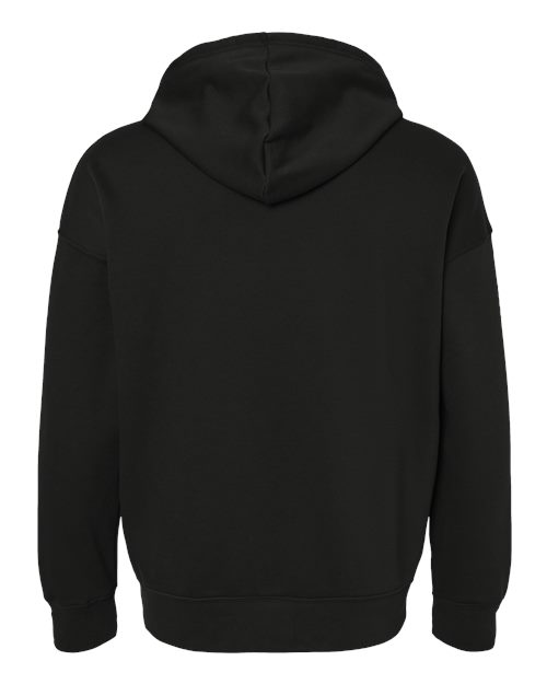 BELLA + CANVAS 3759 Unisex Sponge Fleece DTM Full-Zip Hoodie Sweatshirt - Black - back