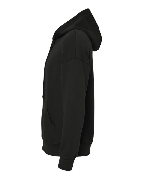 BELLA + CANVAS 3759 Unisex Sponge Fleece DTM Full-Zip Hoodie Sweatshirt - Black - side