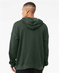 BELLA + CANVAS 3759 Unisex Sponge Fleece DTM Full-Zip Hoodie Sweatshirt - Heather Forest - model back