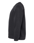 BELLA + CANVAS 3901T Toddler Sponge Fleece Raglan Crewneck Sweatshirt - Black - side