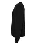 BELLA + CANVAS 3911 Unisex Sponge Fleece Classic Crewneck Sweatshirt - Black - side