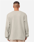 BELLA + CANVAS 3911 Unisex Sponge Fleece Classic Crewneck Sweatshirt - Heather Dust - model back