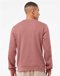 BELLA + CANVAS 3911 Unisex Sponge Fleece Classic Crewneck Sweatshirt - Mauve - model back
