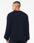 BELLA + CANVAS 3911 Unisex Sponge Fleece Classic Crewneck Sweatshirt - Navy - model back
