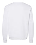 BELLA + CANVAS 3911 Unisex Sponge Fleece Classic Crewneck Sweatshirt - White - back