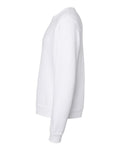 BELLA + CANVAS 3911 Unisex Sponge Fleece Classic Crewneck Sweatshirt - White - side