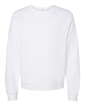 BELLA + CANVAS 3911 Unisex Sponge Fleece Classic Crewneck Sweatshirt - White - front