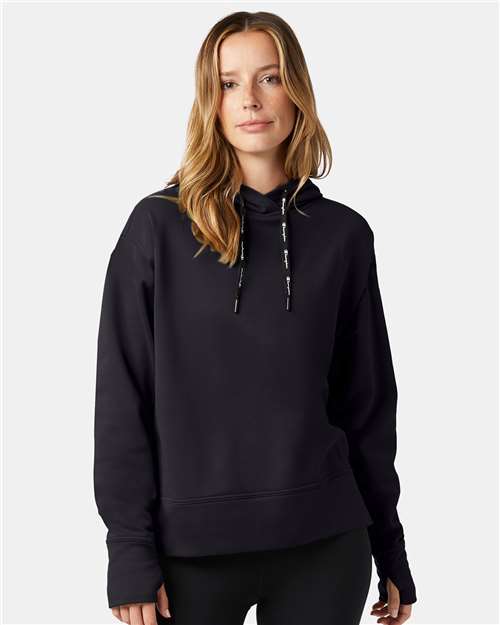 Champion CHP100 Women's Sport Hooded Sweatshirt - Black - model front