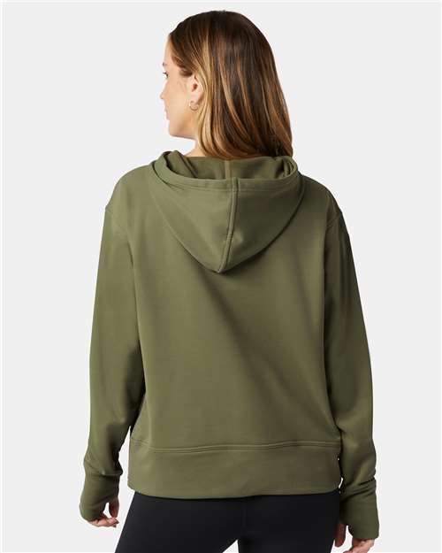 Champion CHP100 Women's Sport Hooded Sweatshirt - Fresh Olive - model back