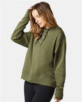 Champion CHP100 Women's Sport Hooded Sweatshirt - Fresh Olive - model side