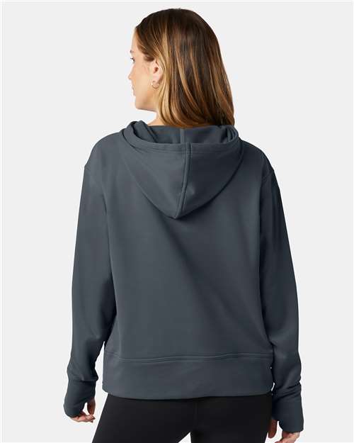 Champion CHP100 Women's Sport Hooded Sweatshirt - Stealth - model back
