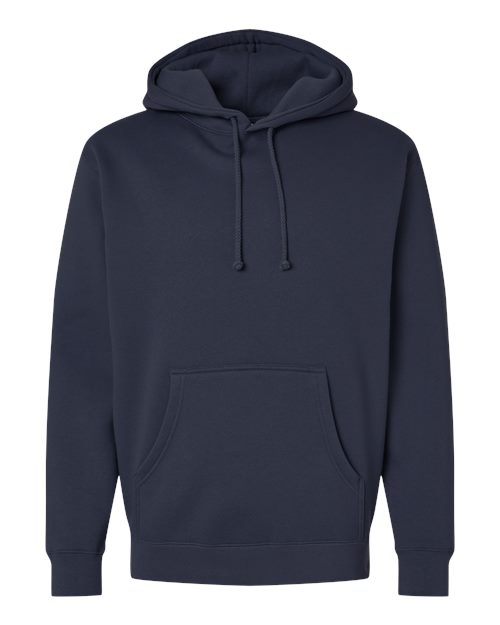 Independent Trading Co. IND4000 Heavyweight Hooded Sweatshirt - Navy - flat front