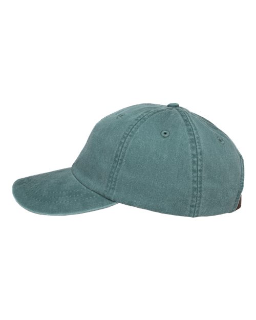 Adams Headwear LP101 Optimum Pigment-Dyed Dad Hat - Aqua - side