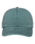Adams Headwear LP101 Optimum Pigment-Dyed Dad Hat - Aqua - front