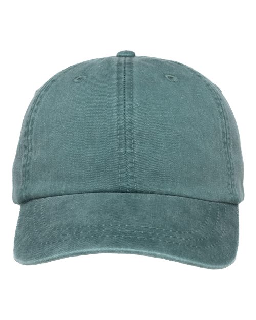 Adams Headwear LP101 Optimum Pigment-Dyed Dad Hat - Aqua - front