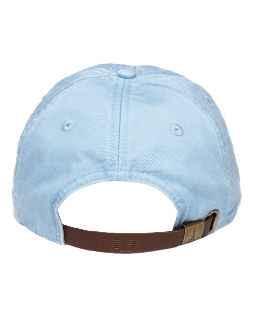 Adams Headwear LP101 Optimum Pigment-Dyed Dad Hat - Baby Blue - back