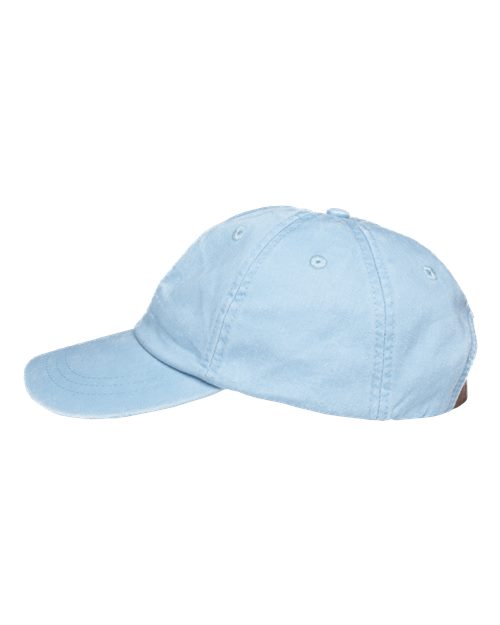 Adams Headwear LP101 Optimum Pigment-Dyed Dad Hat - Baby Blue - side
