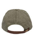 Adams Headwear LP101 Optimum Pigment-Dyed Dad Hat - Cactus - back