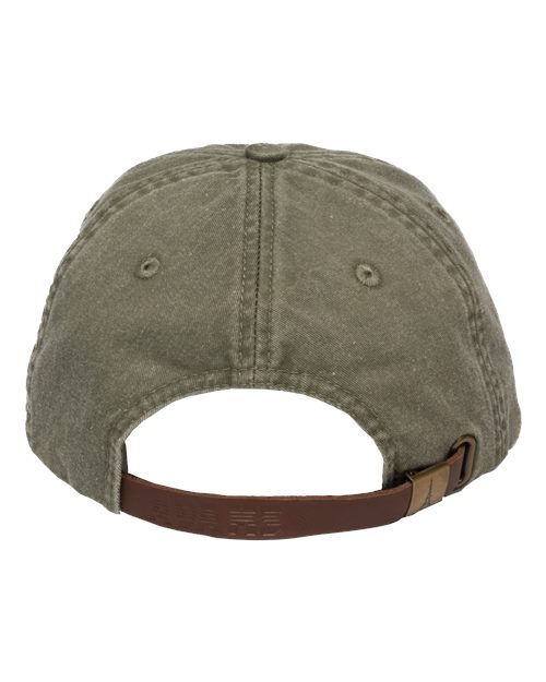 Adams Headwear LP101 Optimum Pigment-Dyed Dad Hat - Cactus - back