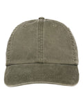 Adams Headwear LP101 Optimum Pigment-Dyed Dad Hat - Cactus - front