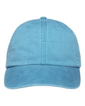 Adams Headwear LP101 Optimum Pigment-Dyed Dad Hat - Caribbean Blue - front
