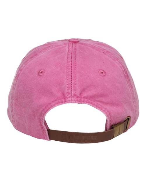 Adams Headwear LP101 Optimum Pigment-Dyed Dad Hat - Hot Pink - back
