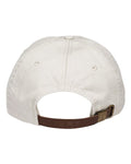 Adams Headwear LP101 Optimum Pigment-Dyed Dad Hat - Ivory - back