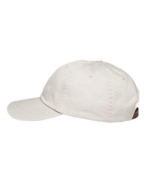 Adams Headwear LP101 Optimum Pigment-Dyed Dad Hat - Ivory - side
