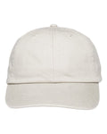 Adams Headwear LP101 Optimum Pigment-Dyed Dad Hat - Ivory - front