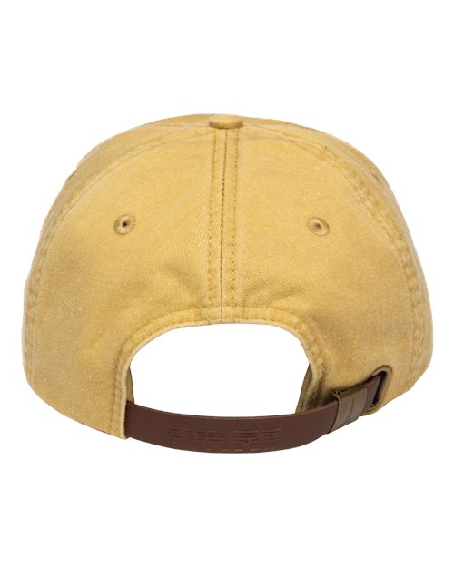 Adams Headwear LP101 Optimum Pigment-Dyed Dad Hat - Mustard - back