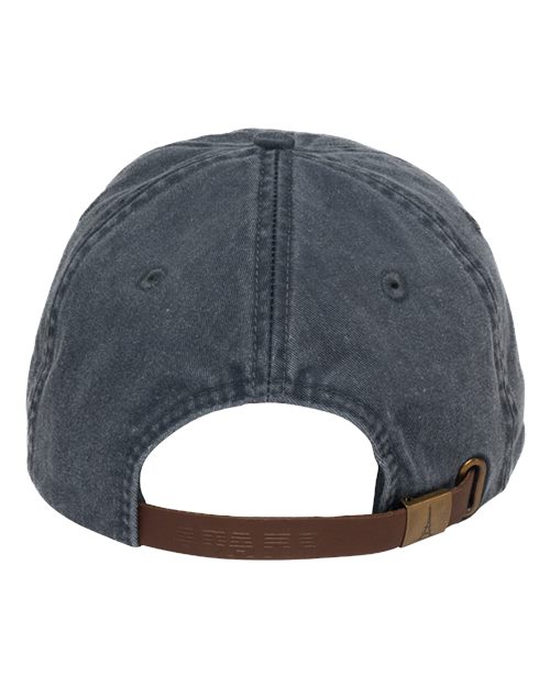 Adams Headwear LP101 Optimum Pigment-Dyed Dad Hat - Navy - back