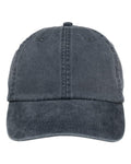Adams Headwear LP101 Optimum Pigment-Dyed Dad Hat - Navy - front