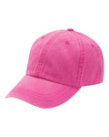 Adams Headwear LP101 Optimum Pigment-Dyed Dad Hat - Neon Pink - front
