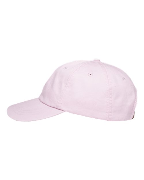 Adams Headwear LP101 Optimum Pigment-Dyed Dad Hat - Pale Pink - side