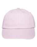 Adams Headwear LP101 Optimum Pigment-Dyed Dad Hat - Pale Pink - front