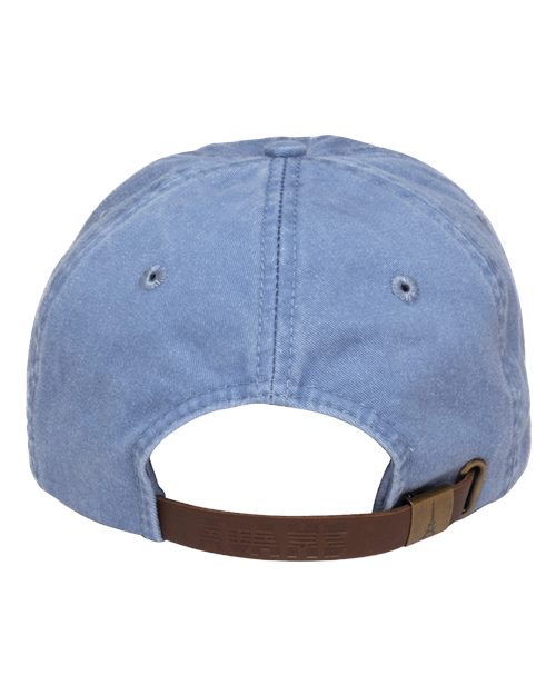 Adams Headwear LP101 Optimum Pigment-Dyed Dad Hat - Periwinkle - back