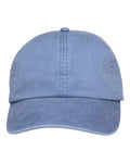 Adams Headwear LP101 Optimum Pigment-Dyed Dad Hat - Periwinkle - front