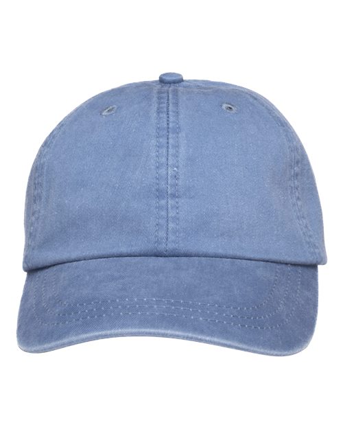 Adams Headwear LP101 Optimum Pigment-Dyed Dad Hat - Periwinkle - front
