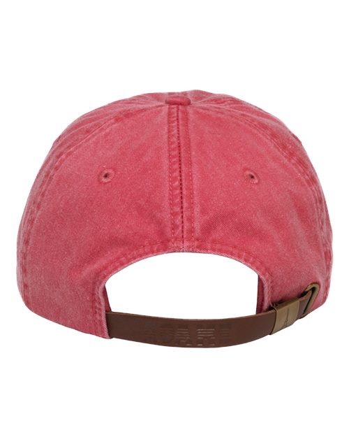 Adams Headwear LP101 Optimum Pigment-Dyed Dad Hat - Poppy - back